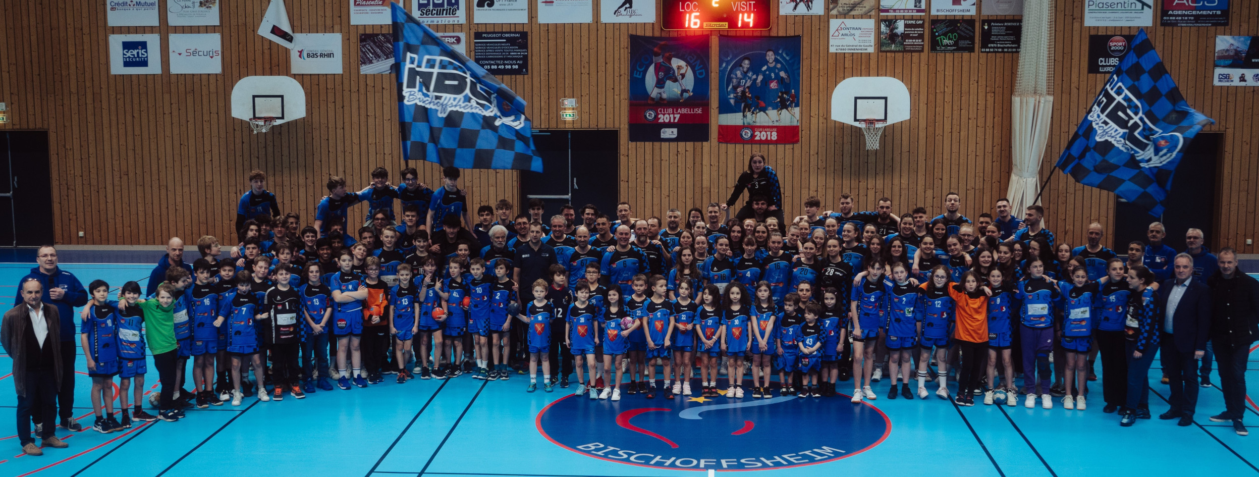 Les membres du HBC Bischoffsheim réunis